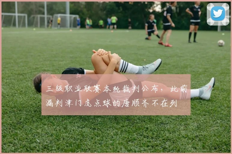 三级职业联赛本轮裁判公布，此前漏判津门虎点球的唐顺齐不在列